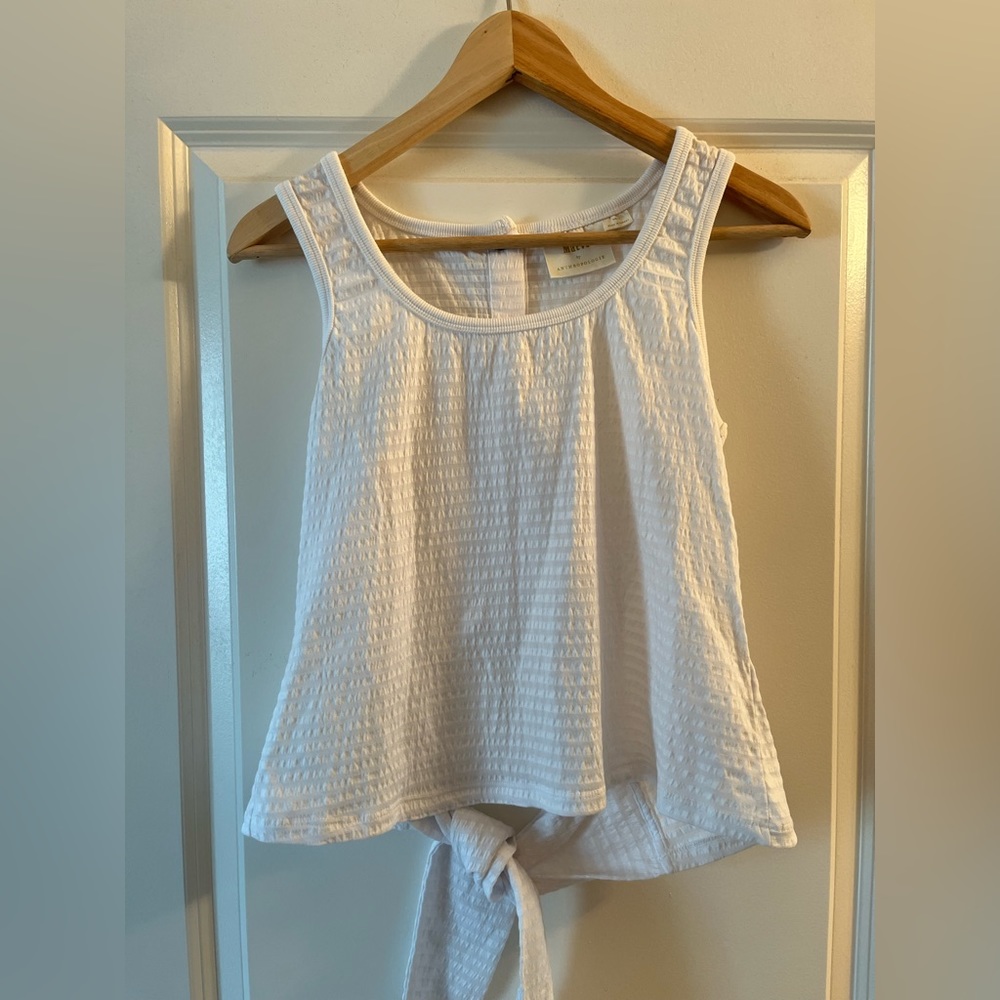 Maeve by Anthropologie white tank top